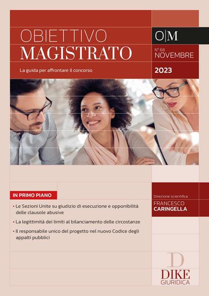 Obiettivo magistrato. La guida per affrontare il concorso (2023). Vol. 68: Novembre - copertina