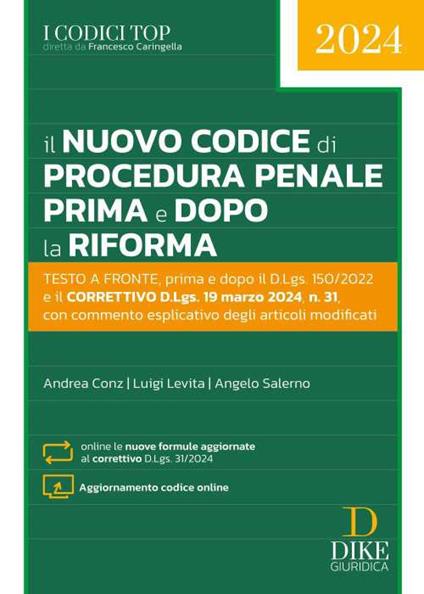 Il nuovo codice di procedura penale prima e dopo la riforma. Con aggiornamento online - copertina