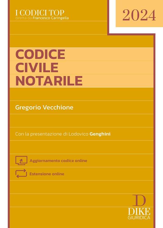 Codice Civile Notarile. Con aggiornamento online - Gregorio Vecchione - copertina