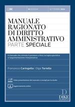 Manuale ragionato di diritto amministrativo. Parte speciale. Con aggiornamento online