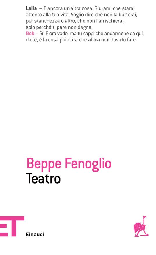 Teatro - Beppe Fenoglio,E. Brozzi - ebook