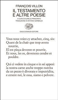 Il testamento e altre poesie - François Villon,Aurelio Principato,Antonio Garibaldi - ebook