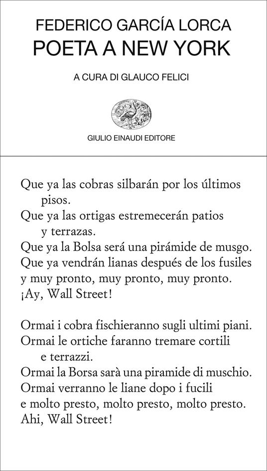 Poeta a New York - Federico García Lorca,Glauco Felici - ebook
