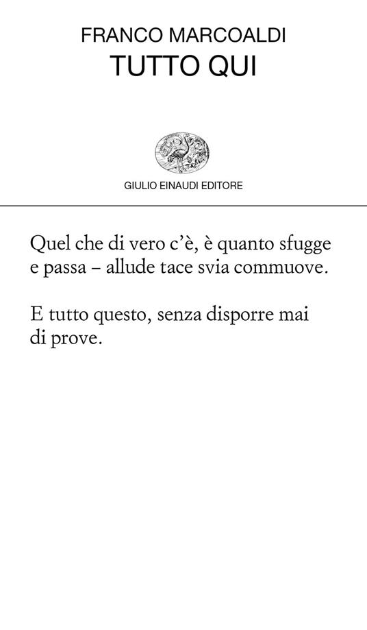 Tutto qui - Franco Marcoaldi - ebook