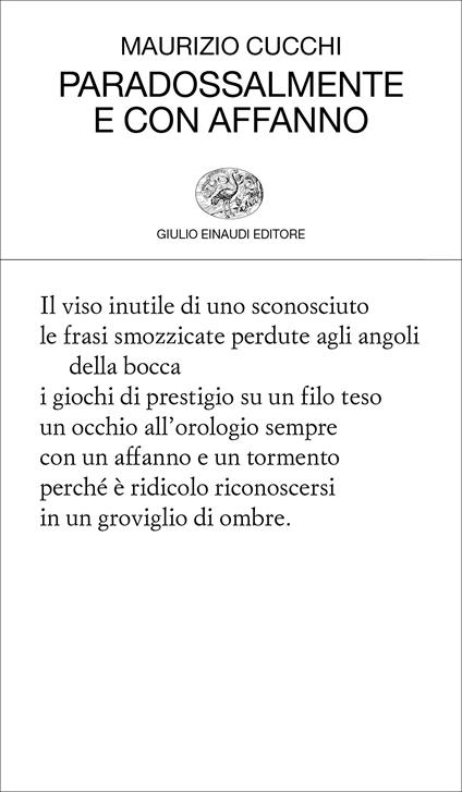 Paradossalmente e con affanno - Maurizio Cucchi - ebook