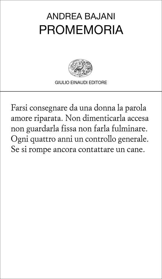 Promemoria - Andrea Bajani - ebook