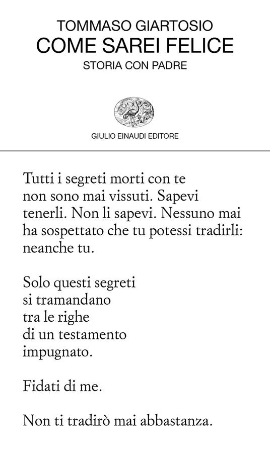 Come sarei felice. Storia con padre - Tommaso Giartosio - ebook