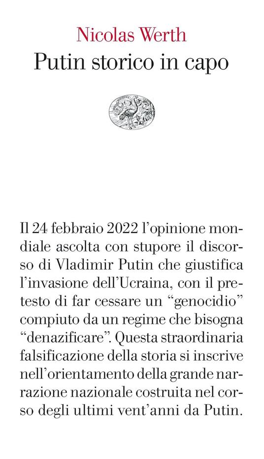 Putin storico in capo - Nicolas Werth,Piernicola D'Ortona - ebook