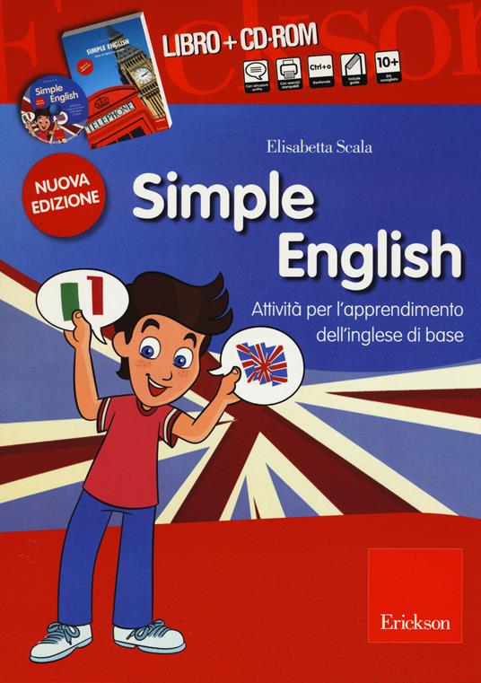 Simple English. Attività per l'apprendimento dell'inglese di base. Kit. Con CD Audio. Con CD-ROM - Elisabetta Scala - copertina