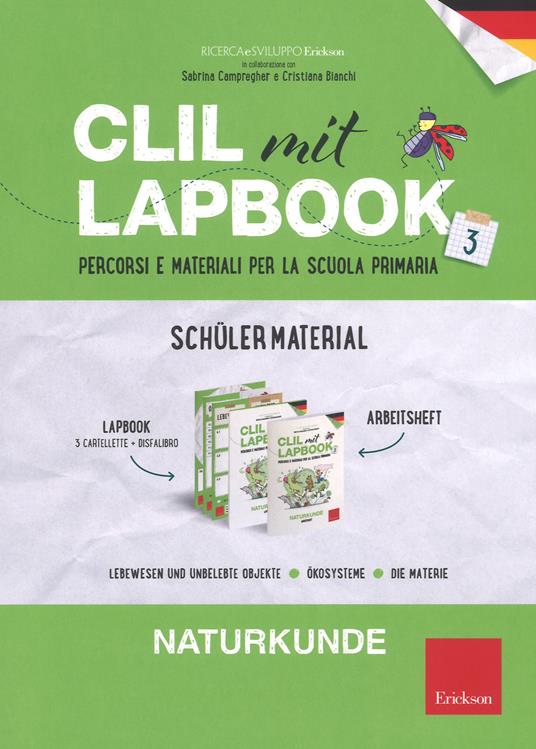 CLIL mit lapbook. Naturkunde. Terza. Schüler material - copertina