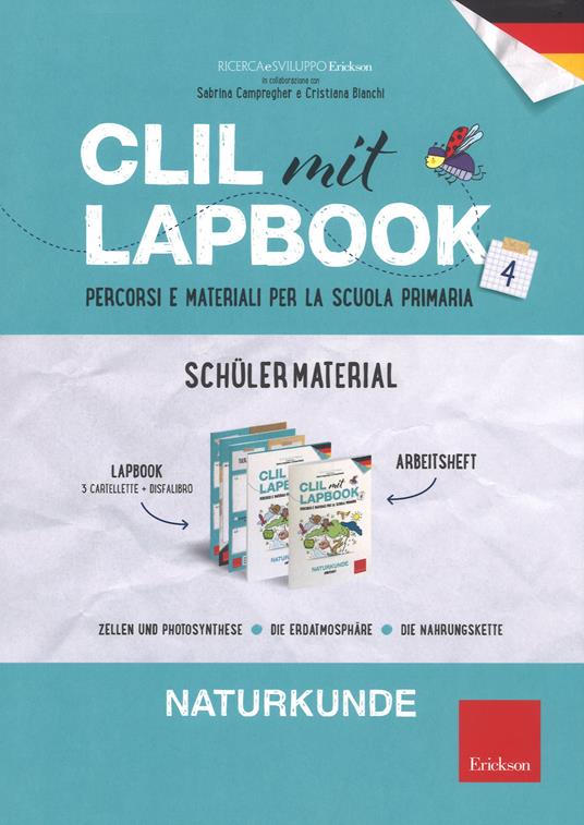 CLIL mit lapbook. Naturkunde. Quarta. Schüler material - copertina