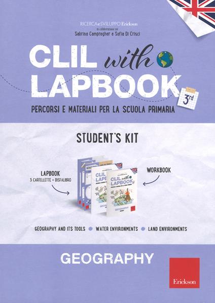 CLIL with lapbook. Geography. Terza. Student's kit - copertina