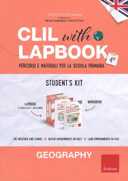 CLIL with lapbook. Geography. Quarta. Student's kit - copertina