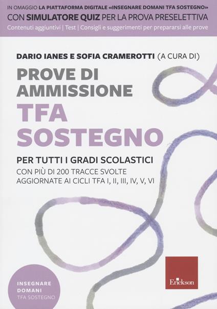 Prove di amissione TFA sostegno - copertina