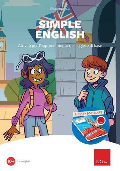 Simple english. Attività per l'apprendimento dell'inglese di base. Nuova ediz. Con software - Elisabetta Scala - copertina