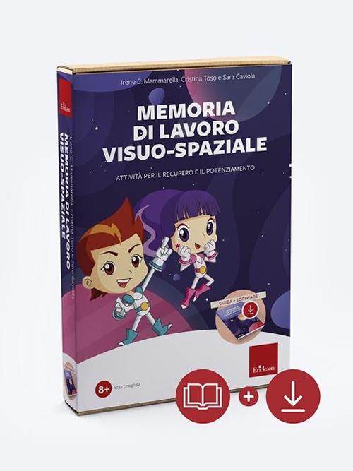 Memoria di lavoro visuo-spaziale. Attività per il recupero e il potenziamento. Nuova ediz. Con software - Irene Cristina Mammarella,Cristina Toso,Sara Caviola - copertina