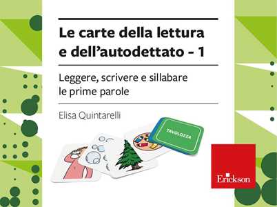 Libro Le carte della lettura e dell'autodettato. Leggere, sillabare e scrivere le prime parole. Vol. 1 Elisa Quintarelli