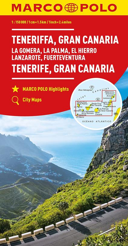 Isole canarie 1:150.000. Ediz. multilingue - copertina