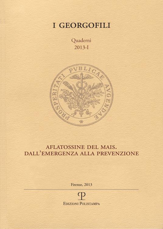 Aflatossine del mais. Dall'emergenza alla prevenzione - copertina