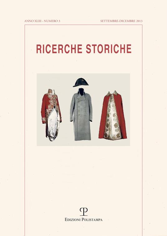 Ricerche storiche (2013). Vol. 3 - copertina