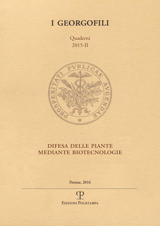 Difesa delle piante mediante biotecnologie - copertina