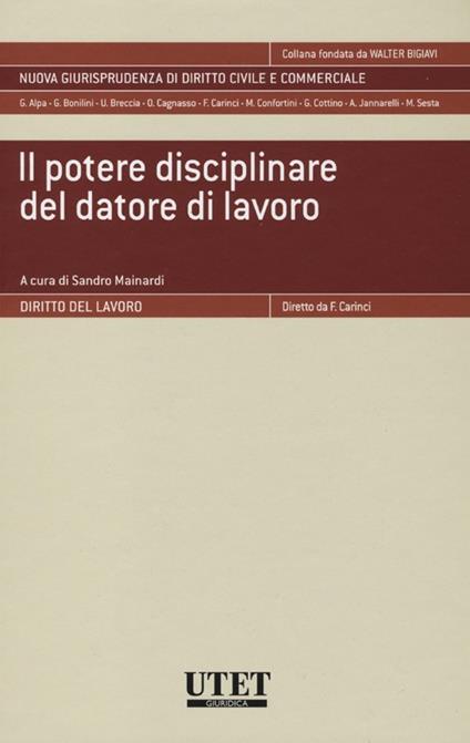 Il potere disciplinare del datore di lavoro - copertina