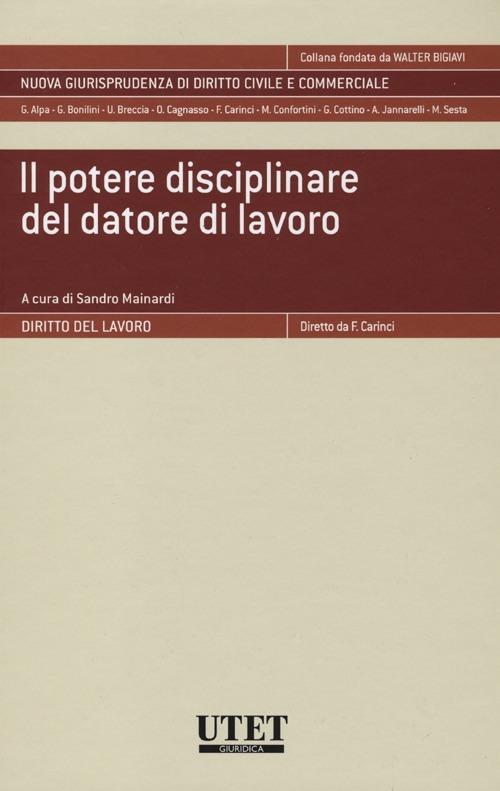 Il potere disciplinare del datore di lavoro - copertina