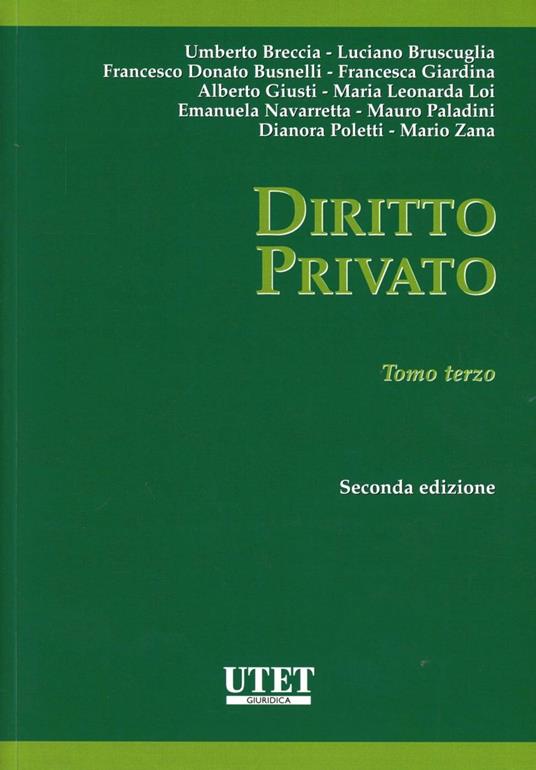 Diritto privato. Vol. 3 - copertina