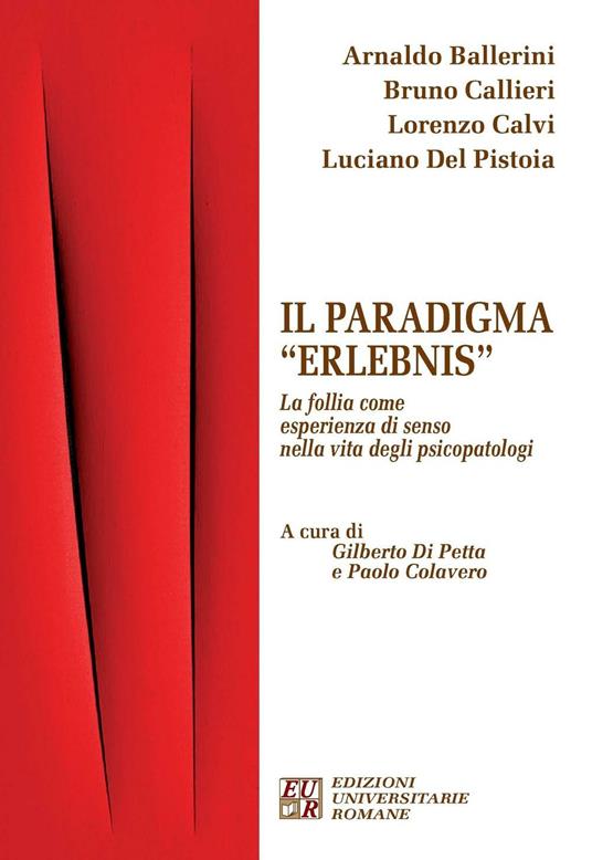 Il paradigma «Erlebnis». La follia come esperienza di senso nella vita degli psicopatologi - copertina