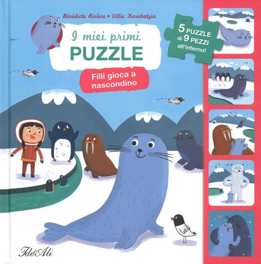 Filli gioca a nascondino. I miei primi puzzle. Ediz. a colori - Bénédicte Rivière,Villie Karabatzia - copertina