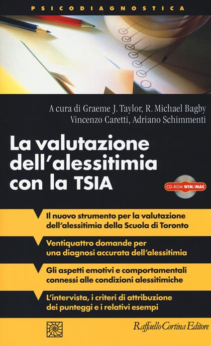 La valutazione dell'alessitimia con la TSIA. Con CD-ROM - copertina