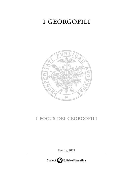 I focus dei Georgofili - copertina