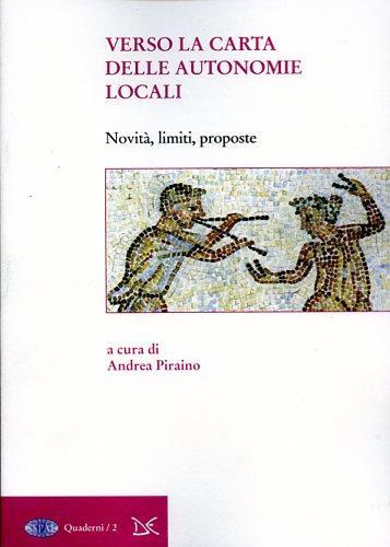 Verso la carta delle automomie locali - Andrea Piraino - copertina