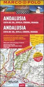 Andalusia, Costa del sole, Siviglia, Cordoba, Granada 1:200.000. Ediz. multilingue