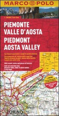 Piemonte, Valle D'Aosta 1:200.000. Ediz. multilingue - copertina