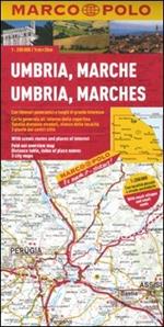 Umbria, Marche 1:200.000. Ediz. multilingue