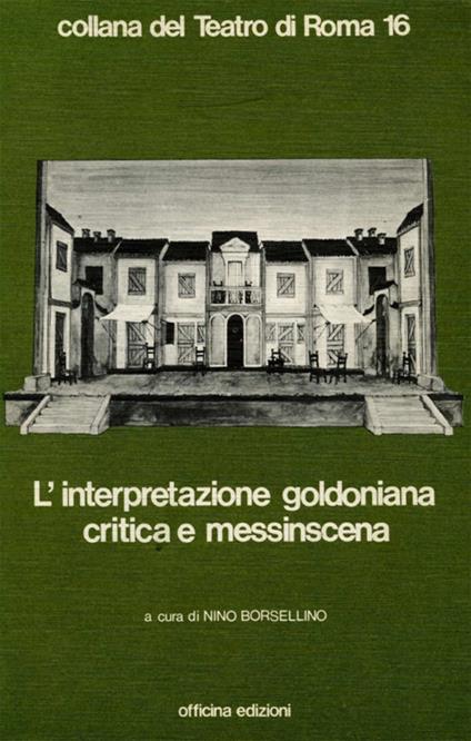 L'interpretazione goldoniana critica e messinscena - copertina