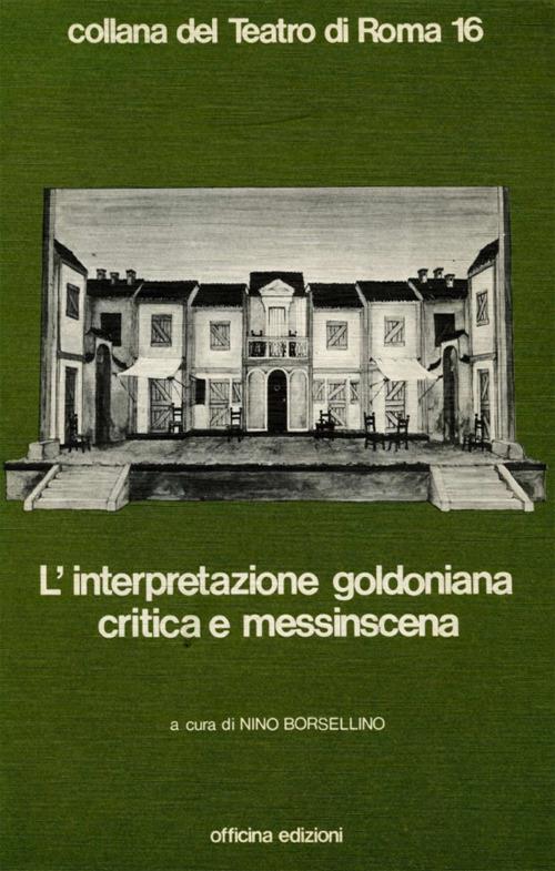 L'interpretazione goldoniana critica e messinscena - copertina