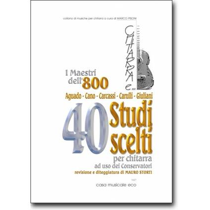 40 studi scelti per chitarra - Mauro Storti - copertina