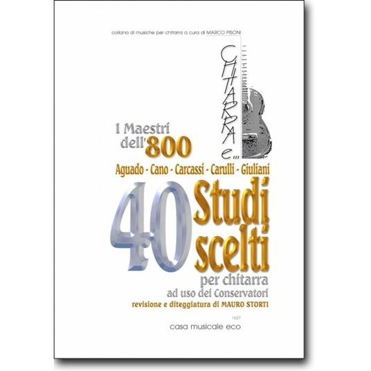 40 studi scelti per chitarra - Mauro Storti - copertina