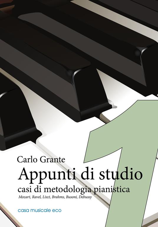 Appunti di studio. Casi di metodologia pianistica. Vol. 1: Mozart, Ravel, Liszt, Brahms, Busoni, Debussy - Carlo Grante - copertina