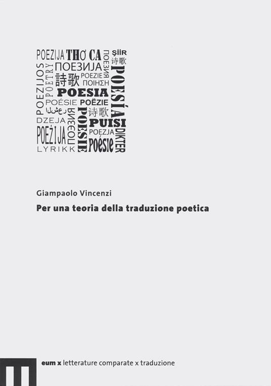 Per una teoria della traduzione poetica - Giampaolo Vincenzi - copertina