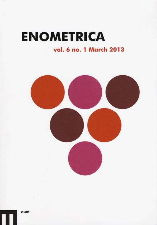 Enometrica (2013). Ediz. inglese. Vol. 6 - copertina