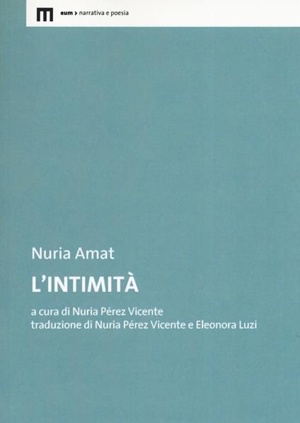 L' intimità - Nuria Amat - copertina