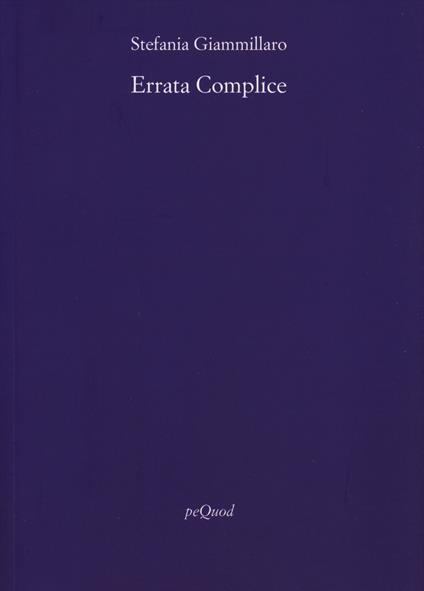 Errata complice - Stefania Giammillaro - copertina