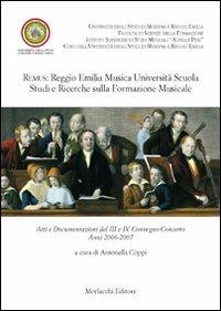Remus. Reggio Emilia musica università scuola. Studi e ricerche sulla formazione musicale - Antonella Coppi - copertina