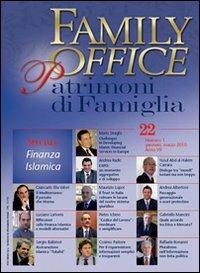 Family office (2010). Vol. 1: Speciale finanza islamica. - copertina