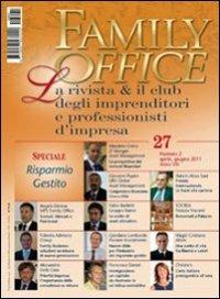 Family office (2011). Vol. 2: Speciale risparmio gestito. - copertina