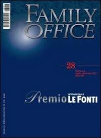 Family office (2011). Vol. 3: Speciale premio internazionale Le Fonti. - copertina