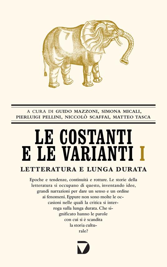 Le costanti e le varianti. Vol. 1 - copertina